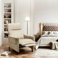 thumbnail image 2 of FlexiSpot Massage Push Back Recliner Chair for Living Room, Single Reclining Sofa Chair,Width 22",Small Recliners for Small Spaces,Comfortable flannel fabric with a lustrous feel,Khaki, 2 of 11