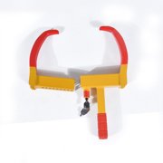 Universal Wheel Lock, Heavy Duty Security Trailer Wheel Lock, Tire Lock Anti Theft For Cars Trailers Golf Cart SUV Motorcycle Camper, Key Lock-thicken10hole