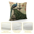 thumbnail image 4 of COMIO  Peacock Throw Pillow Covers Only Decorative Square Pillowcases Cushion Cover(Peacock), 4 of 5