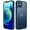 Blue, variant on JETech Matte Case for iPhone 12/12 Pro 6.1-Inch, Shockproof Military Grade Drop Protection, Frosted Translucent Back Phone Cover, Anti-Fingerprint (Black)