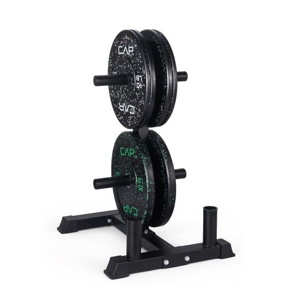 Set de discos olímpicos con rack CAP Barbell de 45,5 kg (100 lb)