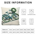 thumbnail image 6 of Blue Bicycle with Linen Throw Waist Pillow Case Decorative Cushion Cover Winter Outdoor Decor Pillows for Sofa Couch Pillowcases, 6 of 6