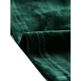 thumbnail image 5 of INSPIRE CHIC Velvet Shrugs for Women's Long Sleeve Open Front Cardigan Cropped Bolero Jacket M Green, 5 of 6