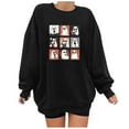 thumbnail image 2 of Mgmyaa Women's Sweatshirt Halloween Graphic Drop-Shoulder Crew Neck Long-Sleeve Tops Blouses, 2 of 4