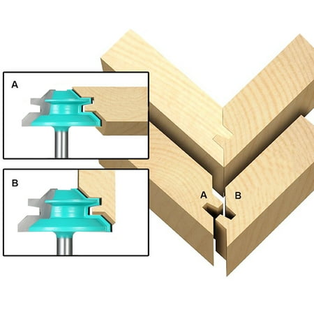 45° Lock Miter Router Bit 1/4