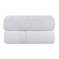 thumbnail image 3 of Superior Chevron 2-Piece Zero Twist Cotton Bath Sheet Set, Plush and Ulta Soft Towels, White, 3 of 11