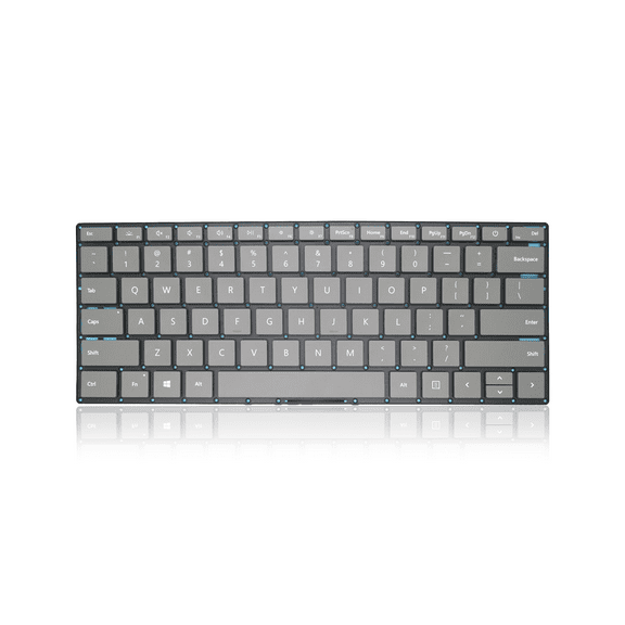 Replacement Keyboard Only Compatible For Microsoft Surface Laptop 3 13.5" (1867 / 1868) (Gray)