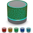 thumbnail image 1 of Portable Wireless Mini Bluetooth Speaker,AI Super Bass Stereo Rechargeable Speaker with LED Lights - Green, 1 of 7