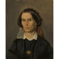 thumbnail image 2 of Aleksander Kotsis 20x24 Gold Ornate Framed and Double Matted Museum Art Print Titled - Portrait of Joanna Dziubandowska (1860), 2 of 4
