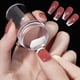 thumbnail image 2 of Estampador de uñas transparente con raspador, sello de silicona para manicura francesa, juego de herramientas de estampado artístico para uñas, 2 piezas, 2 of 4