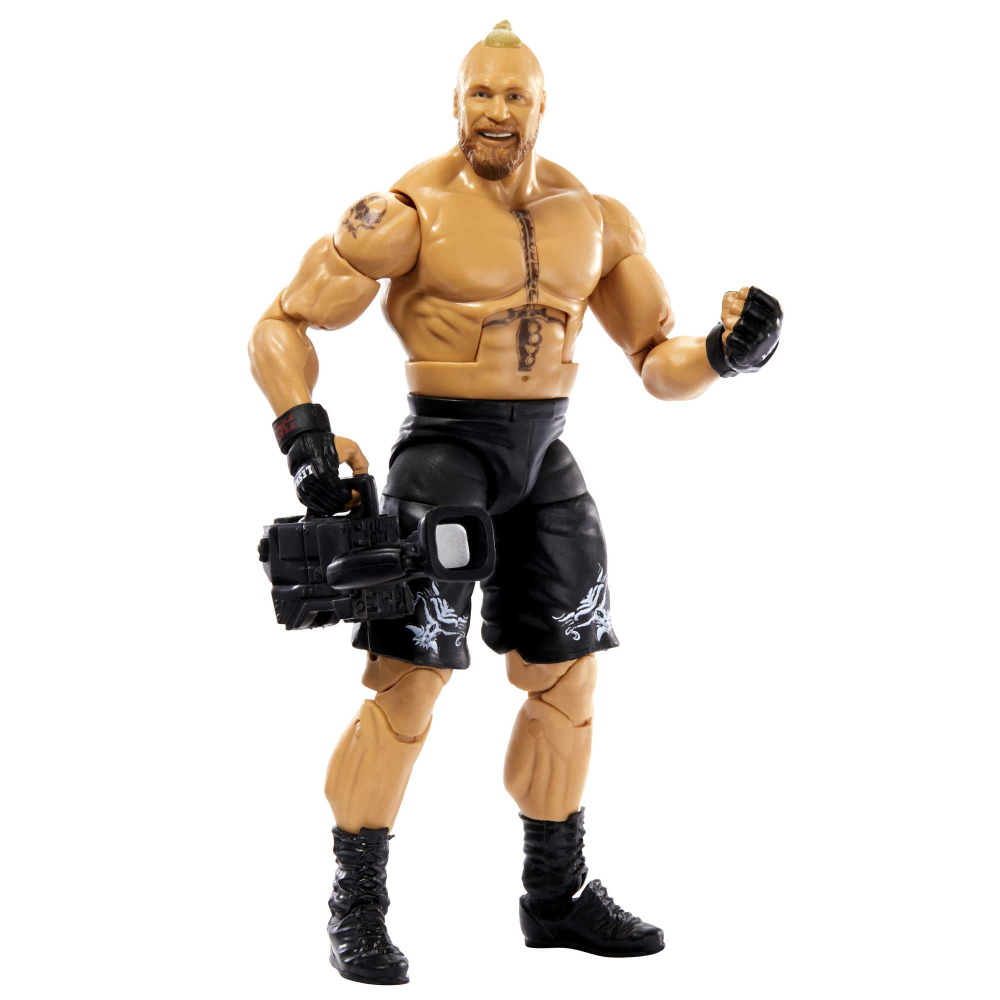 WWE Brock Lesnar Elite Collection Action Figure, 6-inch Posable Collectible