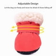 thumbnail image 4 of Manfiter Warm Waterproof Pet Winter Shoes, Anti-Slip Snow Booties Outdoor Walking Footwear for Small Puppies and Cats, 4 of 8