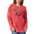 thumbnail image 4 of Women's G-III 4Her by Carl Banks Red Tampa Bay Buccaneers Comfy Cord Pullover Sweatshirt, 4 of 5