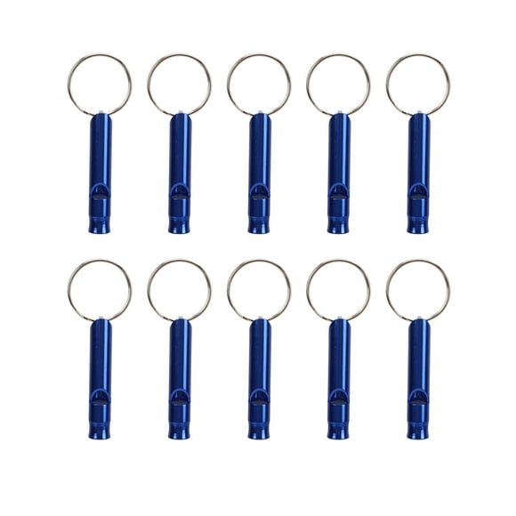 Nimomo Sifflet d'urgence 10 Pièces Sifflets De Sécurité en Plein Air Super Puissants pour Le Camping, la Randonnée, la Chasse, Les Sports en Plein Air Et Les Situations d'urgence(蓝色)
