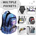 thumbnail image 7 of HUIACONG 17" Starfish Axolotl 4PCS Backpack for Kids, Waterproof School Bag with Lunch Box Pencil Case for Age 7-12, 7 of 7