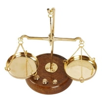 IBA Indianbeautifulart Apothecary Scale Vintage Collectible Brass Weight Scale Home Décor Antique Weight Balancing Scale Taraju