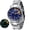 Blue Stainless Steel, variant on Men's Automatic Sport Diver Watch, Stainless Steel Case with Silicone Strap, Sapphire Crystal, Super Luminous, 20ATM Waterproof, Fashion Wrist Watches, Black