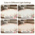 thumbnail image 7 of ODIKA 6'x9' Washable Area Rug Coquette Scattered Rose Bouquet With Delicate Bow Accents Vintage for Family Room, Living Room, Master Bedroom, Non-Slip, Easy Care, 7 of 7