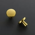 thumbnail image 2 of Ravinte 30 Pack Drawer Pulls 1-1/4 Inch Kitchen Cabinet Knobs Solid Round Dresser Drawer Knobs Brushed Brass Dresser Knobs Drawer Knobs Simple Cabinet Hardware For Cupboard Drawer Pulls, 2 of 7