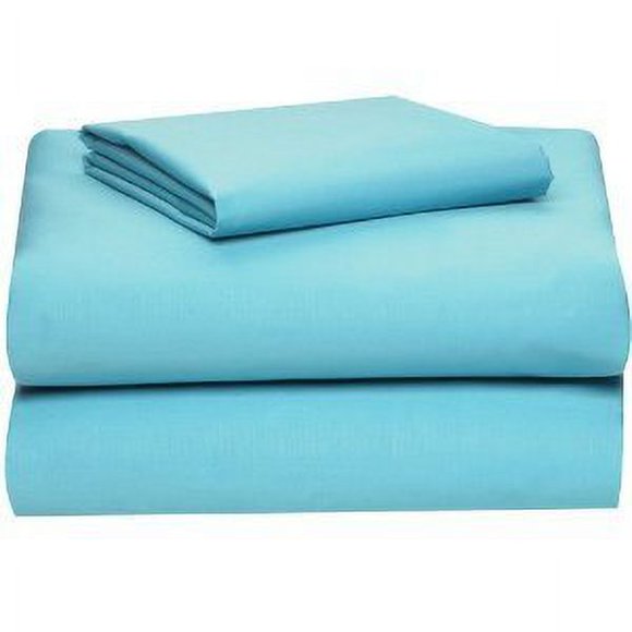Twin XL 100% Micro Fiber Aqua Blue 3 PC Sheet Set - Soft and Comfy - Twin Extra Long, 15" Deep Pocket, 39" x 80" Great for Dorm Room, Hospital and Split King Dual Adjustable Beds (TXL, Aqua Blue)