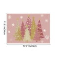 thumbnail image 3 of Wooowa Christmas Tree Pattern Placemats, Festive Heat-Resistant Dining Table Mats for Holiday Meals, 3 of 7