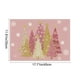 thumbnail image 3 of Manteles individuales aislantes con diseño de árbol de Navidad | Manteles festivos con protección térmica | Manteles decorativos de tela verde, roja y rosa, 3 of 5