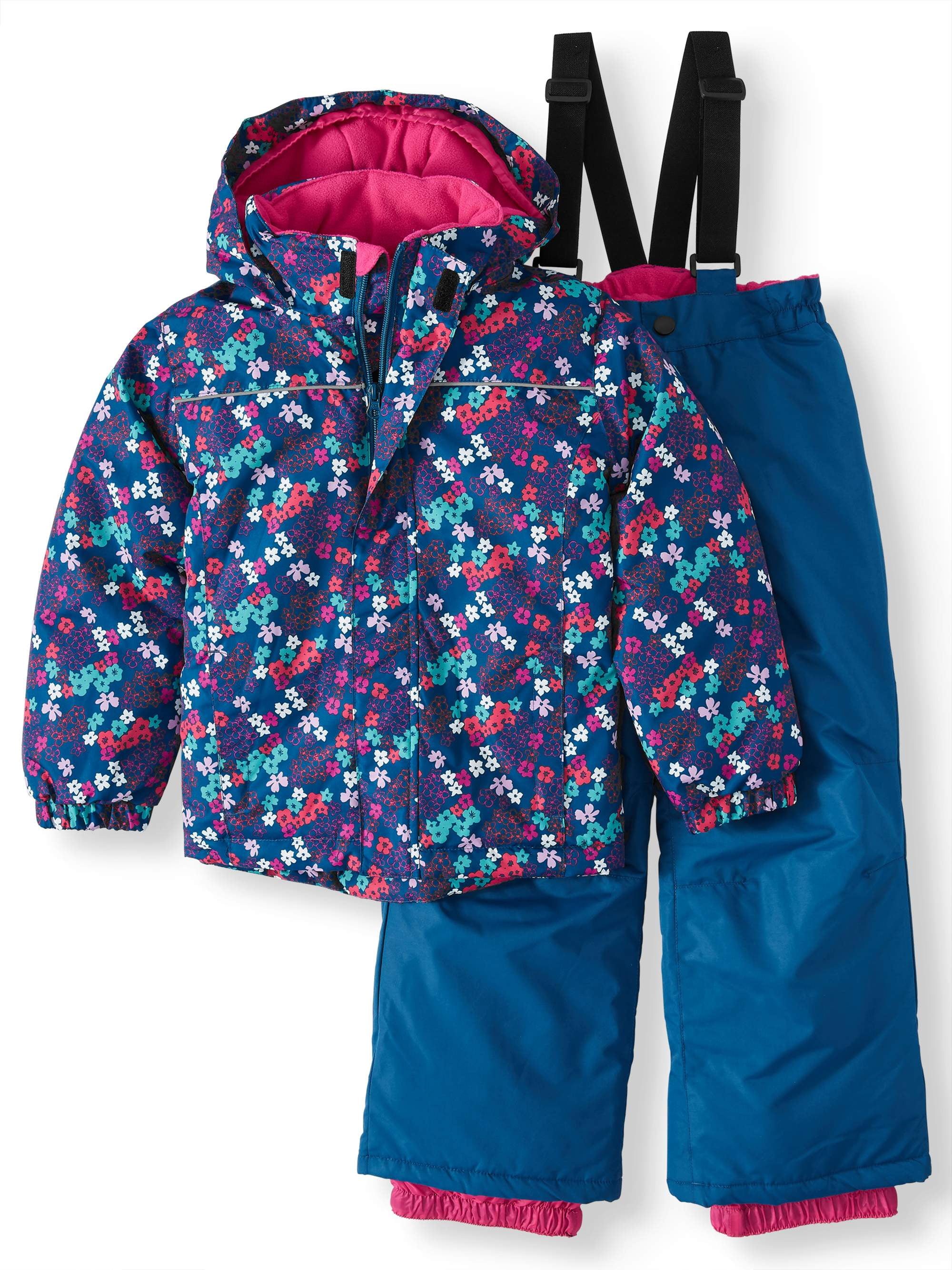 OshKosh BGosh Girls Printed Heavey Weight Winter Coat and Snow Pants
