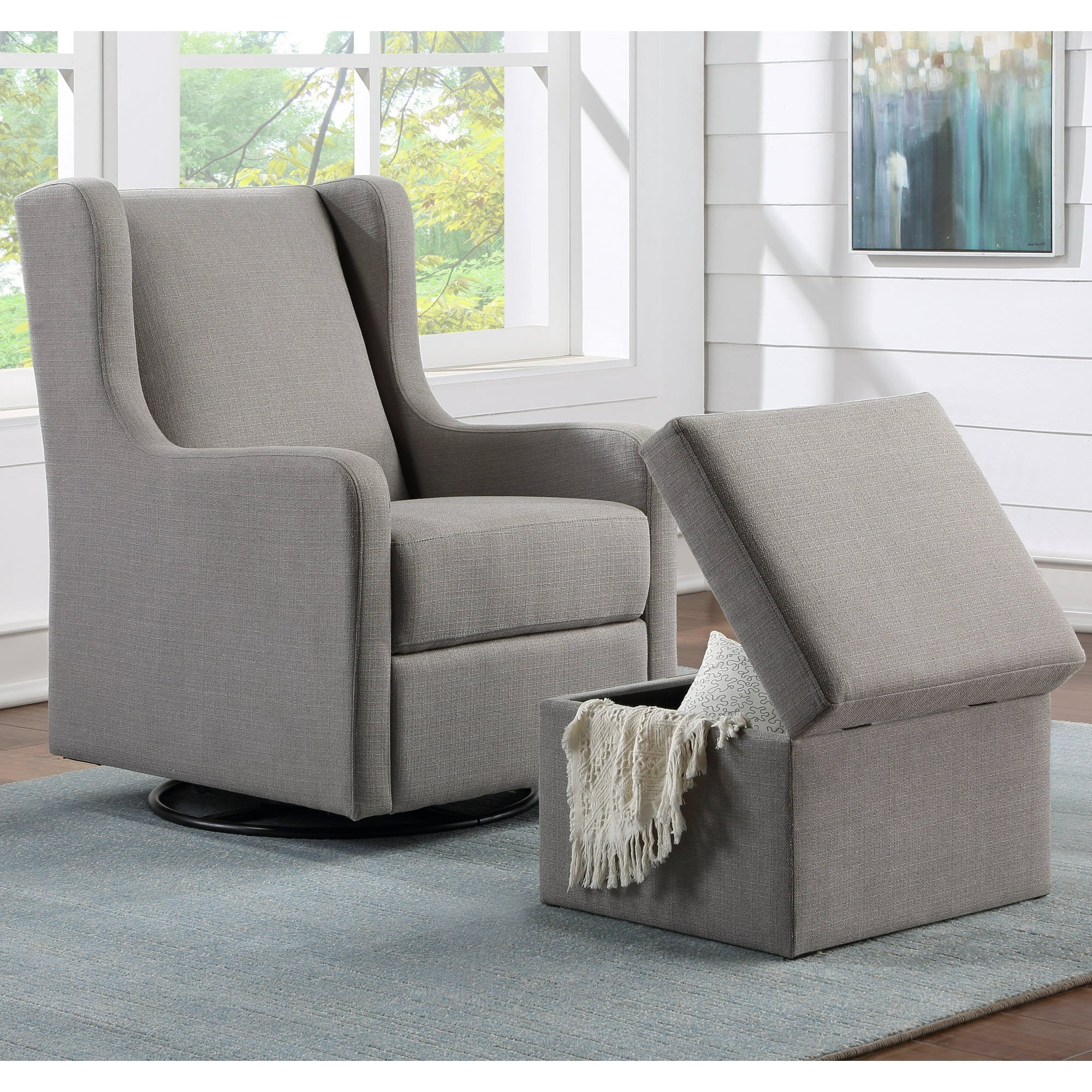 Glider storage ottoman hotsell