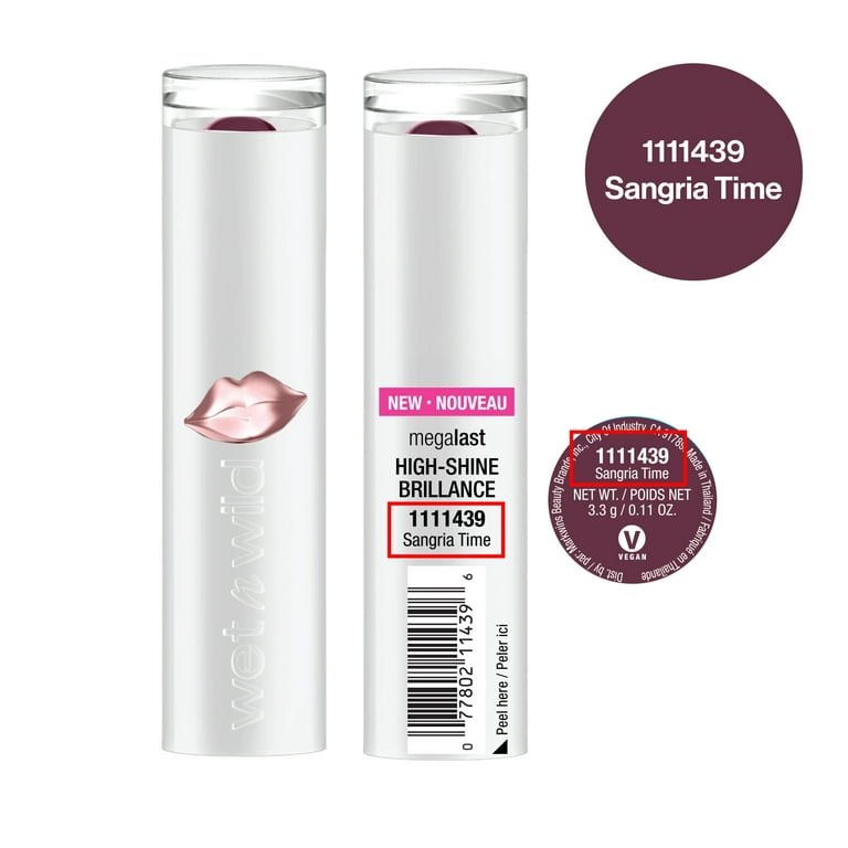 wet n wild Mega Last High-Shine Lip Color Sangria Time Nourishing