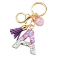 thumbnail image 4 of LYMAYTER Cute Pink Tassel Mug Accessory Initial Letter Charm Keychain - with Tassel, Heart - shaped Sequins, 4 of 7