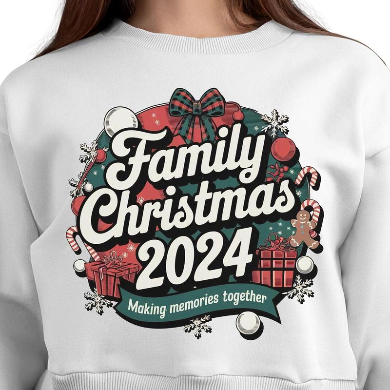 Family Christmas 2024. Christmas Family Design. Making Memories