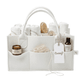 thumbnail image 1 of Bebbly Bolsa Organizadora para Pañales de Bebé 18x33x23cm, Cesta Organizadora de Fieltro con 8 Bolsillos Externos y 3 Compartimentos, Canasta Organizadora para Pañales, Toallitas y Accesorios de Beb, 1 of 8