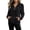 Black, variant on Womens Sherpa Fleece Sweatshirt Quarter Zipper Pullover Long Sleeve Soft Warm Fuzzy Tops with Pockets