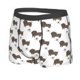 thumbnail image 2 of Wukai Dachshund Dog Print Men’s Underwear Breathable Boxer Briefs,&nbsp;Moisture Wicking & Breathable-Medium, 2 of 7