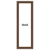 12x43 Copper and Brown Real Wood Picture Frame Width 2 inches | Interior Frame Depth 0.5 inches |