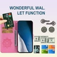 thumbnail image 2 of for Motorola Moto E13 5G Wallet Case for Women, Glitter Bling Diamond PU Leather Folio Cover with Card Slot Wrist Strap Built-in Kickstand Protective Case for Motorola Moto E13 5G Owl Pink, 2 of 16