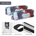 thumbnail image 4 of Honeii Red And White Bird Couple Pattern Pencil Case, Pencil Pouch, Pencil Case Small, Pencil Pouch Aesthetic, PVC Pencil Pouch, Pencil Bag, Makeup Pouch, 4 of 7