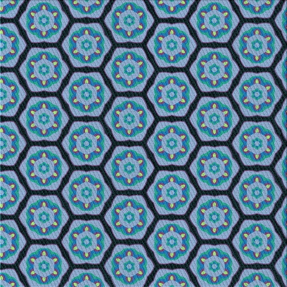 Ahgly Company Machine Washable Indoor Square Transitional Dark Slate Blue Purple Area Rugs, 8' Square