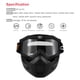 thumbnail image 3 of Gafas de protección Mortorcycle Máscara desmontables gafas y la boca de filtro para la cara abierta Romacci Gafas de protección, 3 of 7