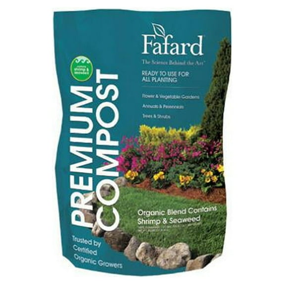 Fafard Premium Natural and Organic Compost Fertilizer, 1-Cu. Ft. with Natural Formulation