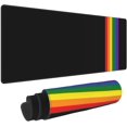 thumbnail image 2 of LGBT Gay Pride Rainbow Gaming Mouse Pad Pride Large Mouse Pad (31.5x11.8 Inch) Non-Slip Rubber Base Large Desk Mat Desk Protector for Home Office Gaming Work, 2 of 6