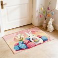 thumbnail image 1 of Sokhug Easter Bunny Non-Slip Absorbent Door Mat for Kitchen Bathroom Entryway, 15.75x23.62 Inches, Multicolor, 1 of 6