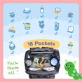 thumbnail image 4 of Mochila para pañales, 4 en 1, grande, impermeable, camuflaje, 4 of 7