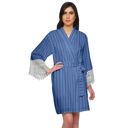 

Moomaya Bride Getting Ready Shirt Cotton Short Robes For Women Bath Robe Girls