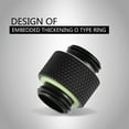 thumbnail image 2 of Water Cooling Adapter,2pcs G1/4 Thread Fitting Computer Water Cooling Adapter Fitting Adapter Water Cooling Proven Performance, 2 of 7
