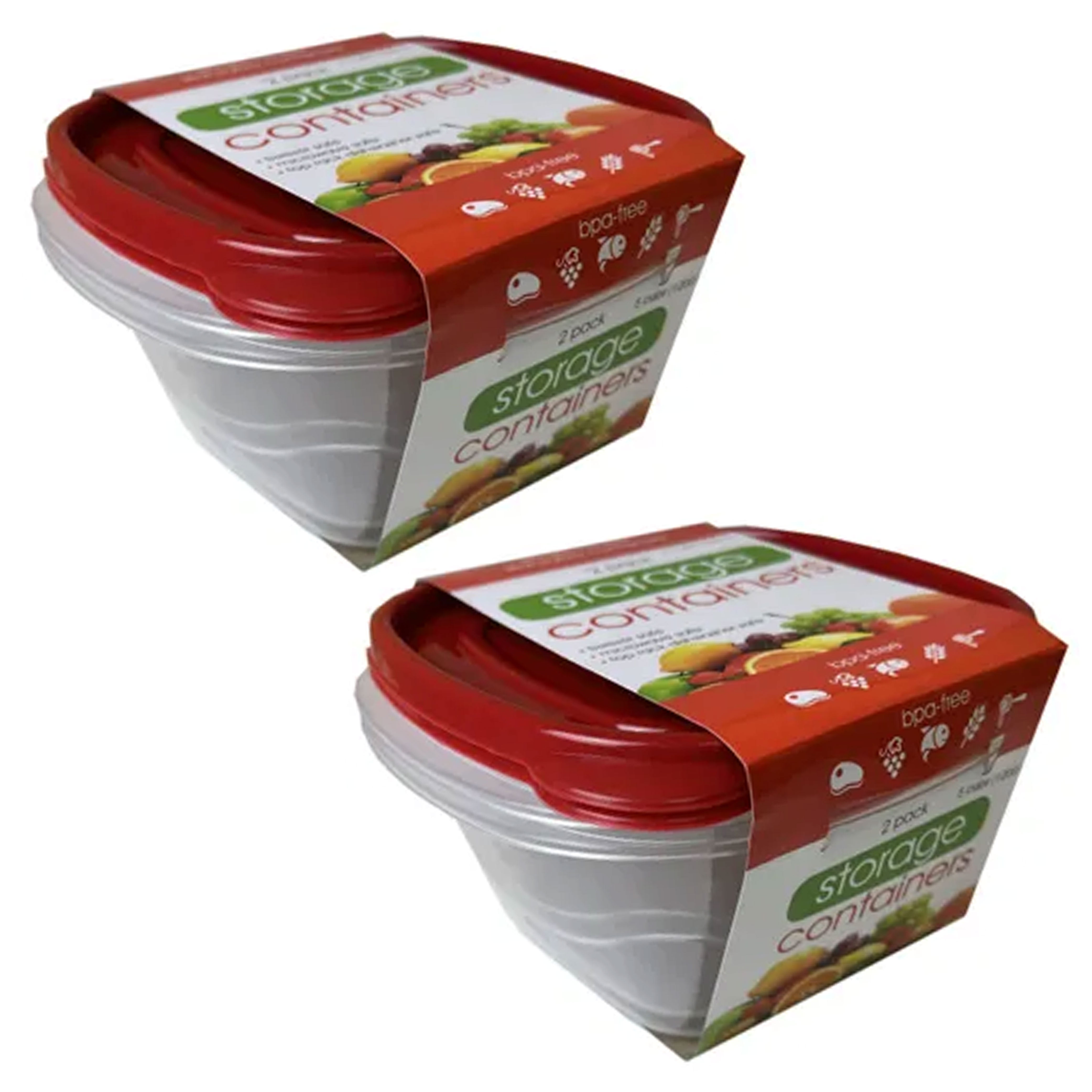 Round Food Container Meal Prep Set 4 x 1.65 Cup Containers