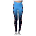 thumbnail image 5 of Kedxroy Christmas Leggings for Women Plus Size, Women's Christmas Leggings Tights Gradient Graphic Printed Yoga Pants(Blue,L), 5 of 5