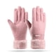 thumbnail image 1 of Guantes de invierno cálidos para mujer con pantalla táctil y forro polar, guantes de invierno tejidos para clima frío, 1 of 5