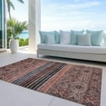 thumbnail image 6 of Addison Rugs Chantille Indoor/Outdoor Transitional Stripes Paprika Washable Rectangle Rug, 8' x 10', 6 of 6