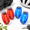 Red&Blue, variant on Pink&Green 4-Pack LED Safety Strobe & Running Lights for Bikes, Runners, Dog Collars